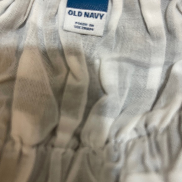 Old Navy peplum tank in black and white checker size XL - Picture 4 of 4